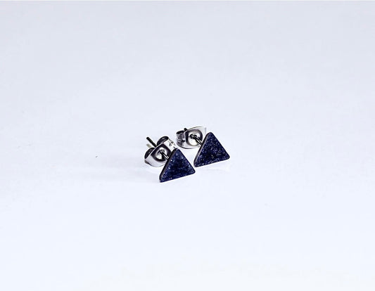 Handmade Triangle Stud | Silver